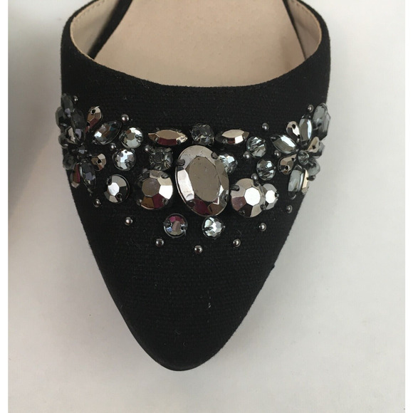 Simply Vera shoes  womens flats black Bejeweled size 6M slippers Vera Wang - Picture 6 of 15
